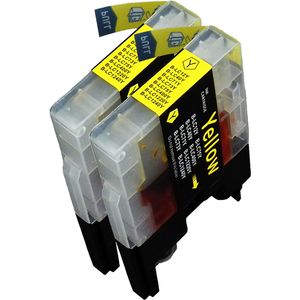 2 Pack Brother LC1240Y Yellow Compatible High-Yield Ink (Replaces LC1220Y)
