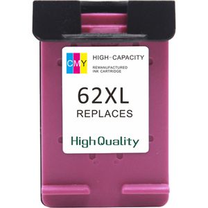 HP 62XL Color Remanufactured High-Yield Ink Cartridge (C2P07AE)