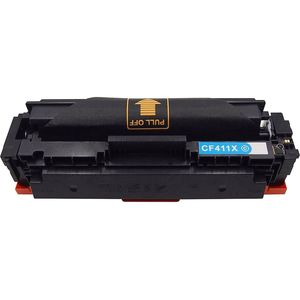 HP 410X Cyan Compatible High-Yield Toner Cartridge (CF411X)