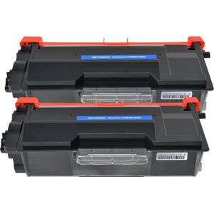 2 Pack Brother TN3480 Black Compatible High-Yield Toner Cartridge