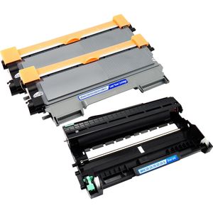 3 Pack Brother TN2220 & DR2200 Compatible High-Yield Toner & Drum Cartridges