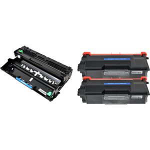 3 Pack Brother TN3480 & DR3400 Compatible High-Yield Toner & Drum Cartridges