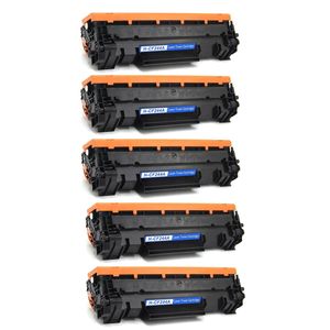 5 Pack HP 44A Black Compatible Toner Cartridge (CF244A)