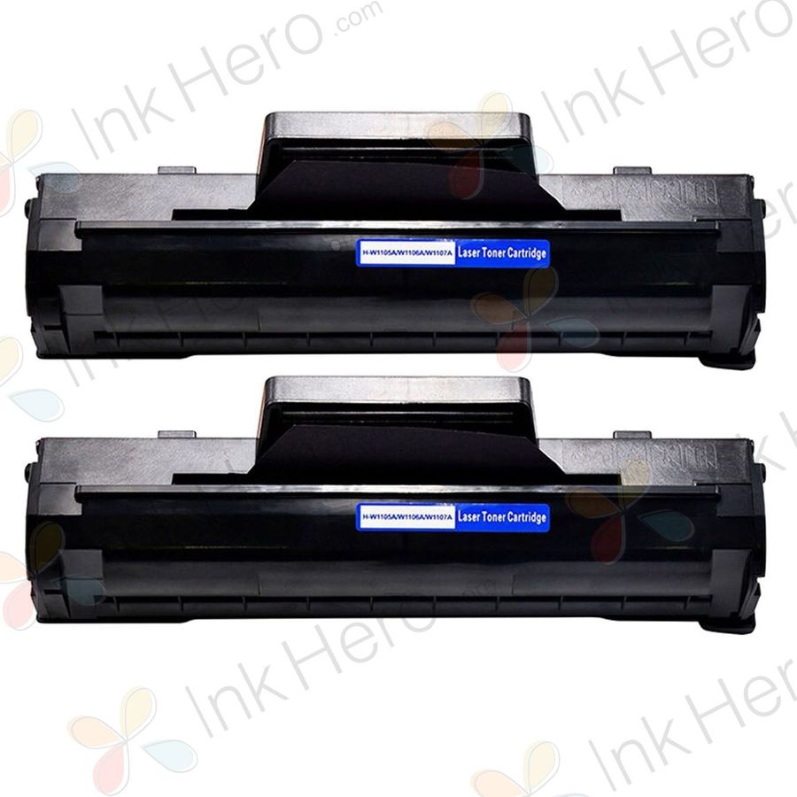 2 Pack HP 106A Black Compatible Toner Cartridge (W1106A)