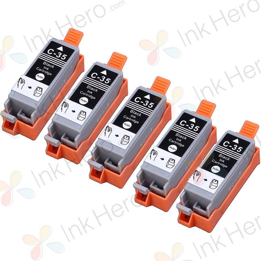 5 Pack Canon PGI-35 Black Compatible Ink Cartridge