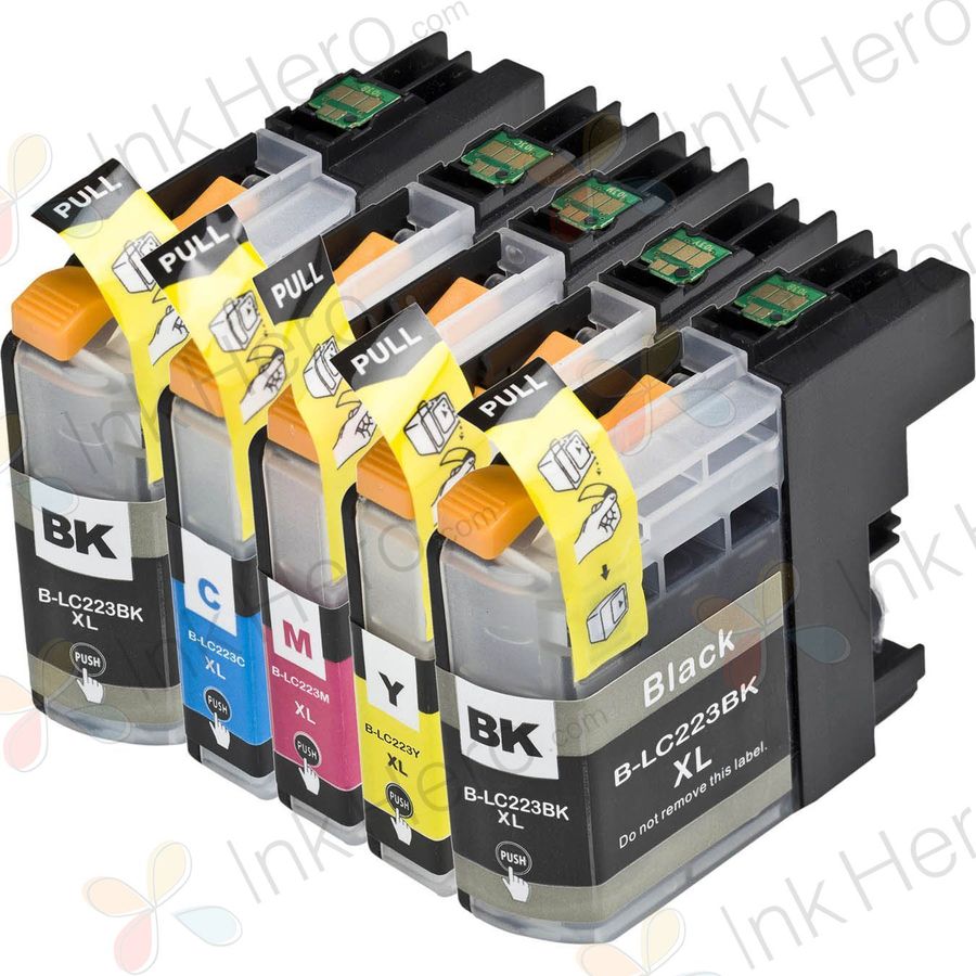 5 Pack Brother LC223 High-Yield Compatible Ink Cartridges (LC221)